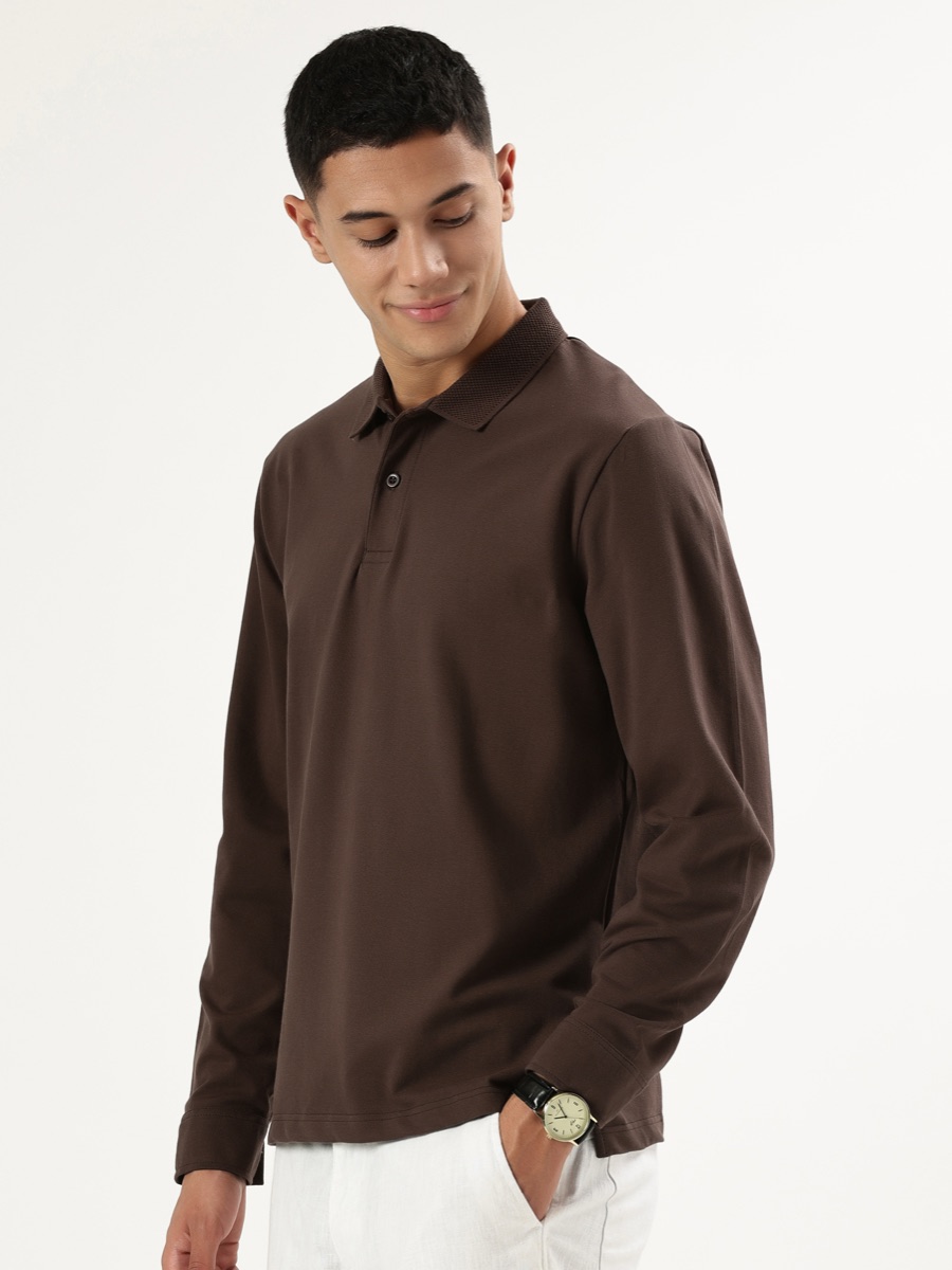 Polo Full Sleeve – Brown