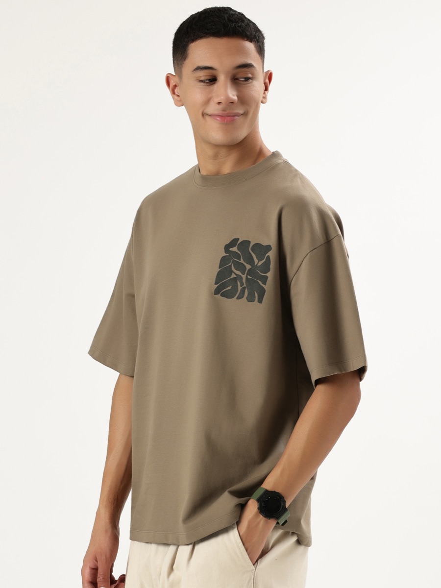 Oversized Tee – Md Beige