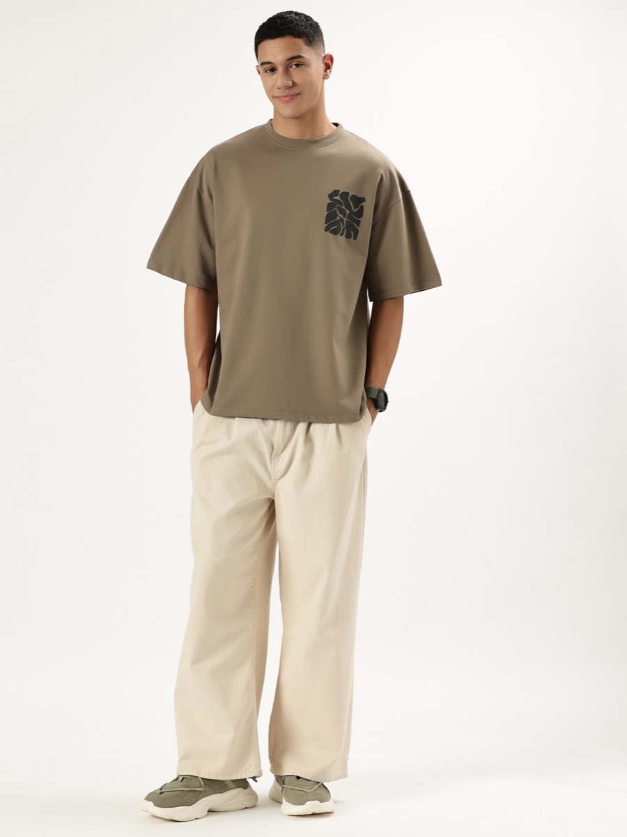 Oversized Tee – Md Beige